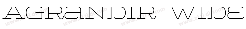 Agrandir Wide Light字体转换